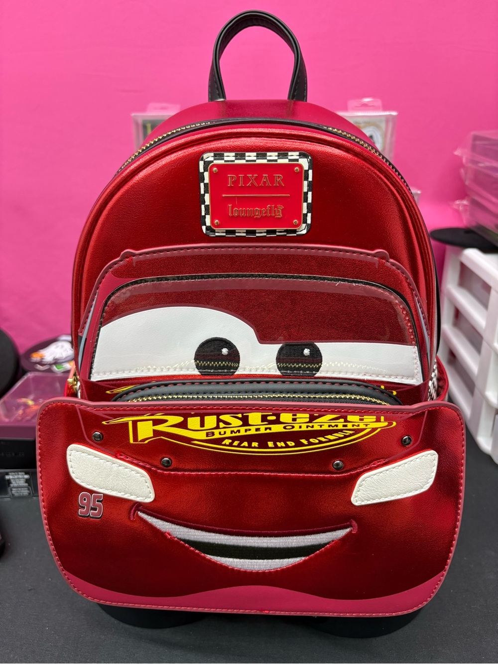 Loungefly Cars Lightning McQueen Cosplay Mini Backpack